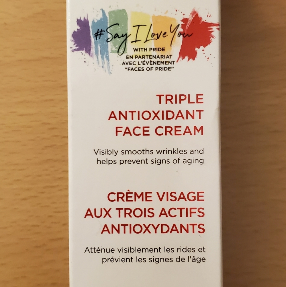 Triple antioxidant face cream